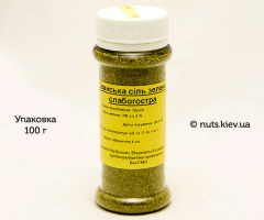Сванская соль зеленая слабоострая - Упаковка 100 г