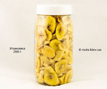 Банан сушеный чипсы - Упаковка 200 г