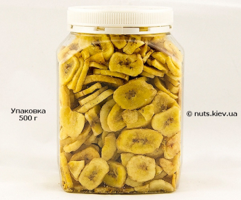 Банан сушеный чипсы - Упаковка 500 г